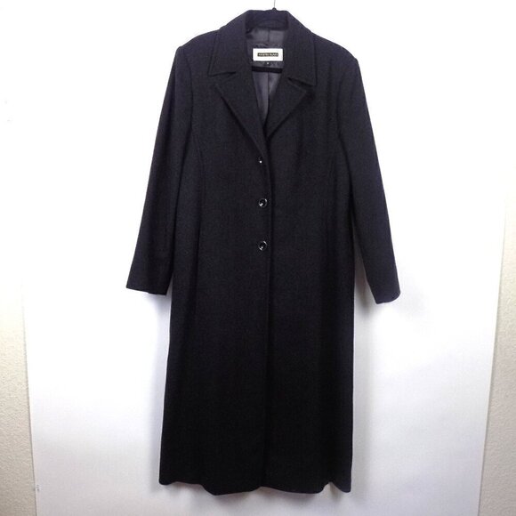 Kristen Blake Studio Collection Long Coat Size14 Virgin Wool Cashmere Blend - Picture 1 of 6